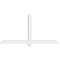 Ekena Millwork Eugene Architectural Grade PVC Gable Bracket, 72"W x 36"H x 4"D x 4"F, 12/12 Pitch GBP072X36X0404EUG00 - alternate 4